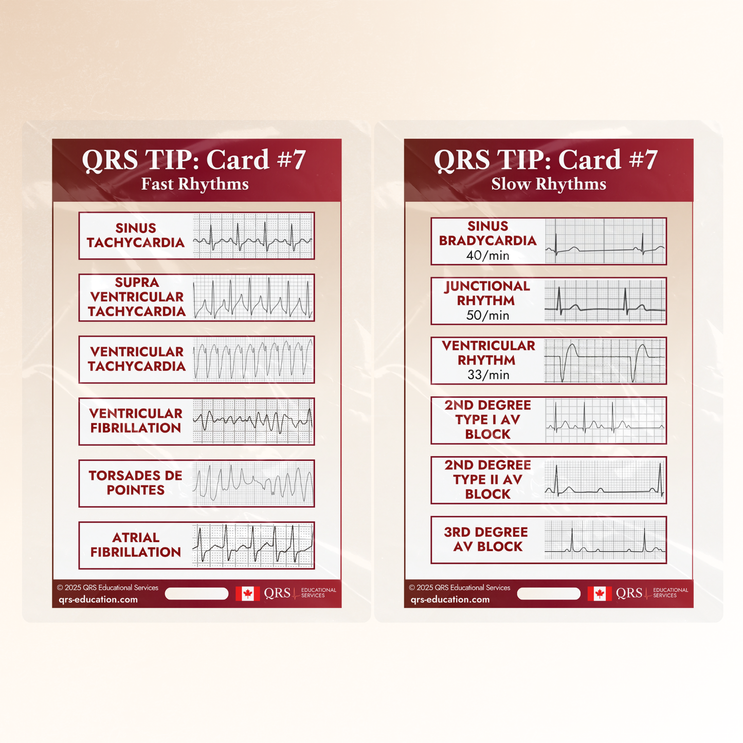 QRS Tips Pocket Cards – Individual Cards